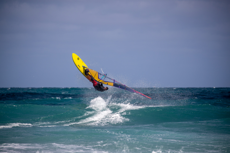 Windsurfen auf dem Wasser